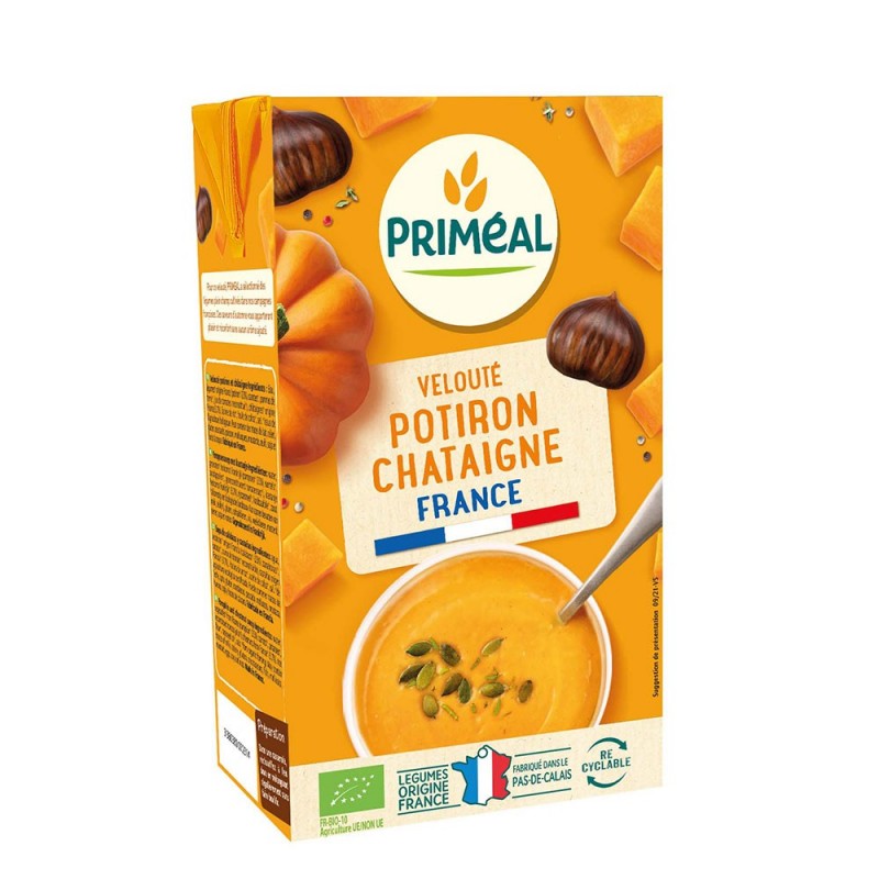 Supa crema cu dovleac si castane 1L