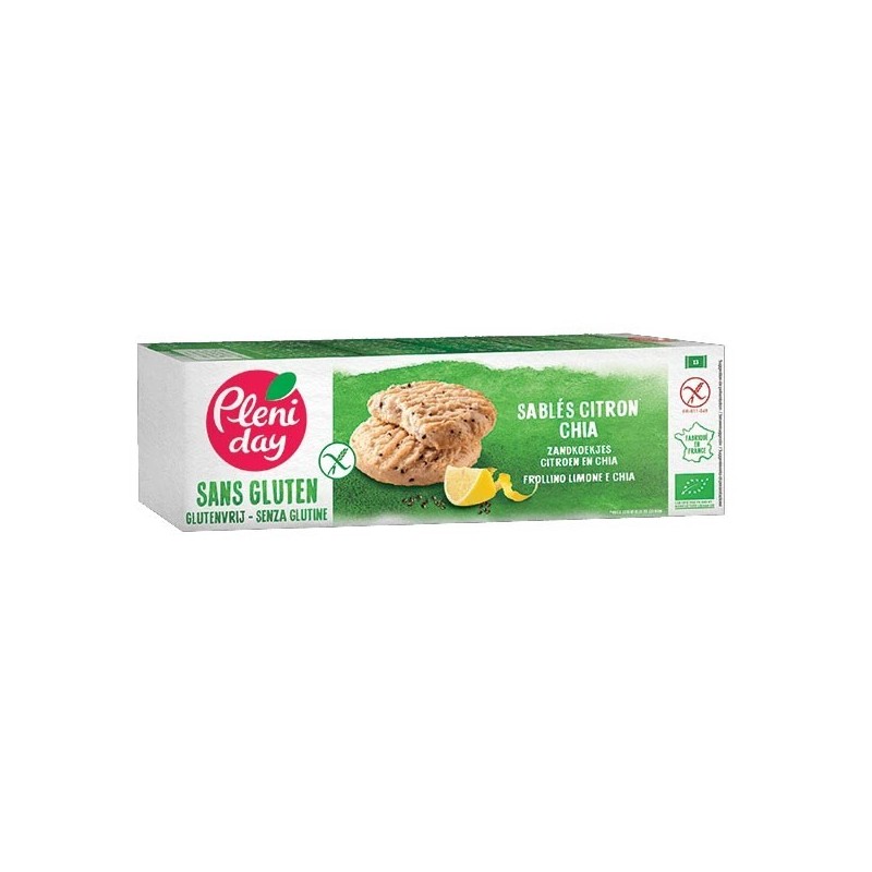 Biscuiti fara gluten cu lamaie si chia 150g
