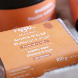 Sapun natural de Alep Najel cu ulei de argan si argila rhassoul - 100g