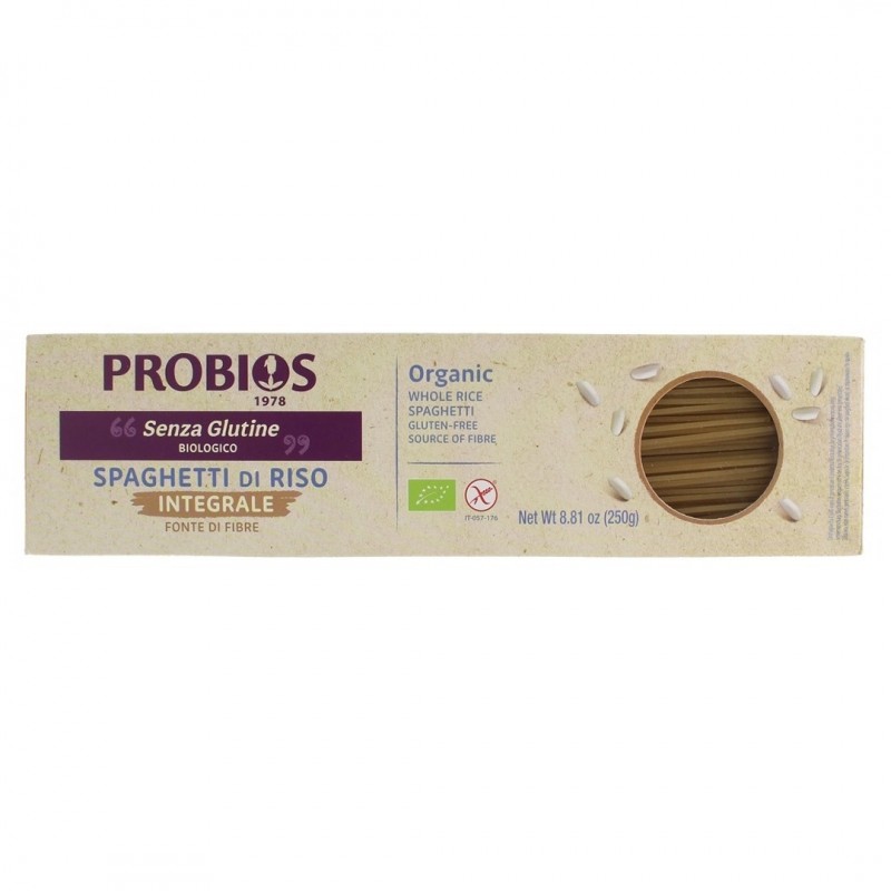 Paste fara gluten- spaghetti de orez integral 250g