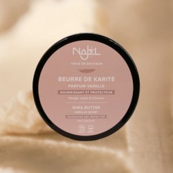 Unt de shea nerafinat bio cu vanilie 100g