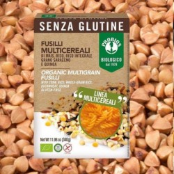 Paste fara gluten – Fusilli multicereale 250g Probios