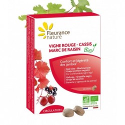 Viță de vie roșie - coacăze negre - tescovină din struguri BIO - Supliment alimentar 90 comprimate