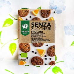 Biscuiti fara zahar cu portocale si pepite de ciocolata 200g