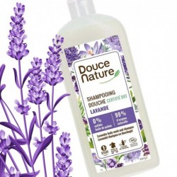 Sampon si gel de dus natural bio 2 in 1cu lavanda 1L