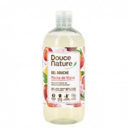 Gel de dus natural certificat bio 500ml - cu miros de piersici